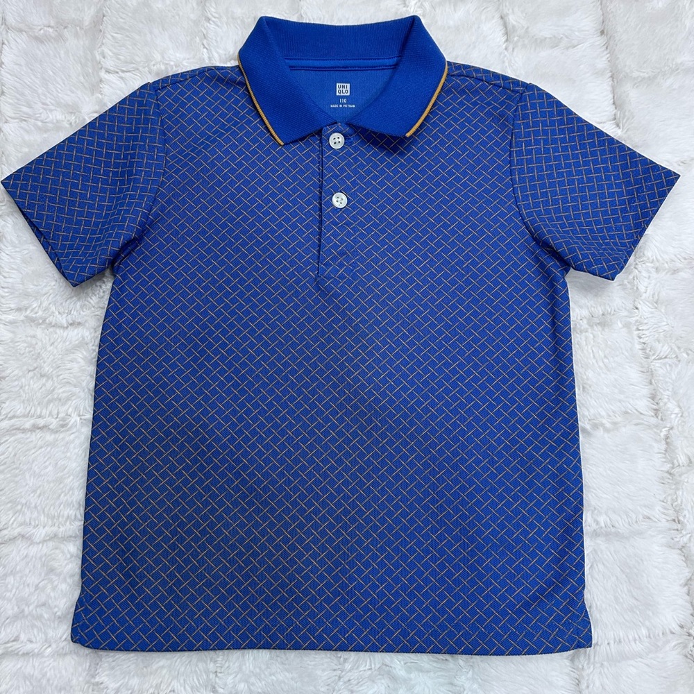 Uniqlo Boys Blue‎ Polo Shirt Size 5
